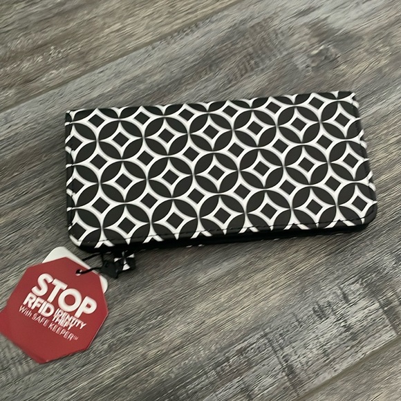 MUNDI Wallet black and white NEW - Picture 1 of 4